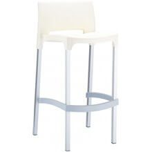 Pack de 4 taburetes beige Rick Resol