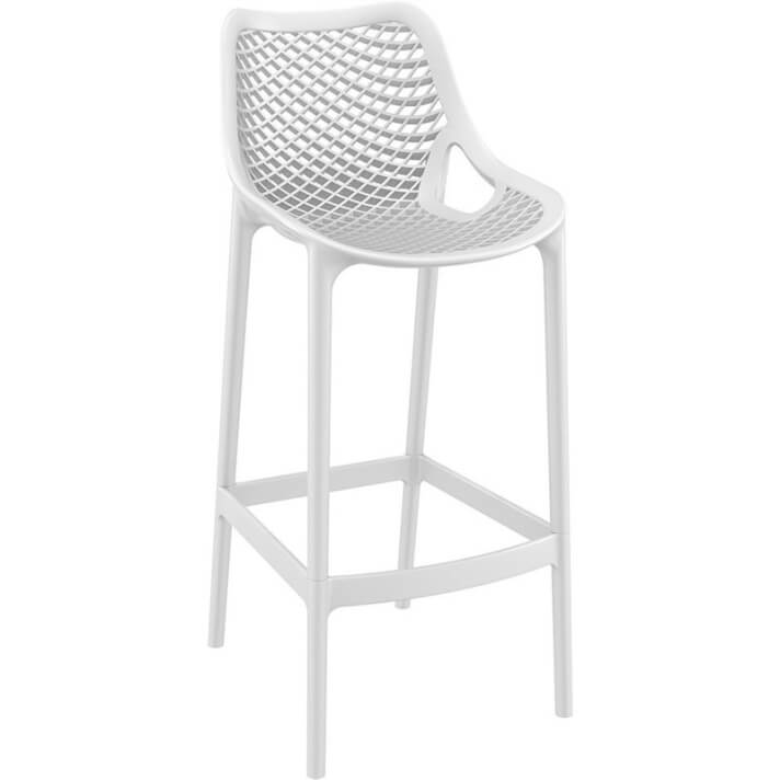 Pack de 4 taburetes blancos Air Bar (Grid) Resol