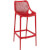 Juego de 4 taburetes rojos Grid Resol