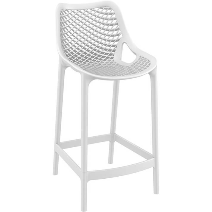 Pack de 4 taburetes blancos Grid 65 Resol