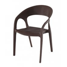 Conjunto de 5 sillas con brazos marrón Bird Resol