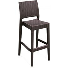 Juego de 4 taburetes marrón Indiana Resol