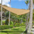Toldo vela triángulo 3x3x3m arena Outsunny