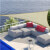 Toldo vela triángulo 5x5x5m crema Outsunny