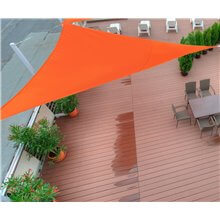 Toldo vela triángulo 3x3x3m naranja Outsunny