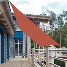 Toldo vela rectángulo 3x4m óxido rojo Outsunny