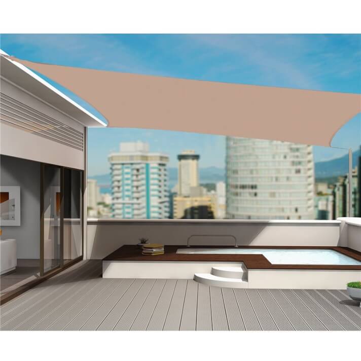 Toldo vela cuadrado 3x3m arena Outsunny