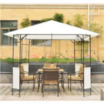 Pérgola 3x3x2,6m crema Outsunny 