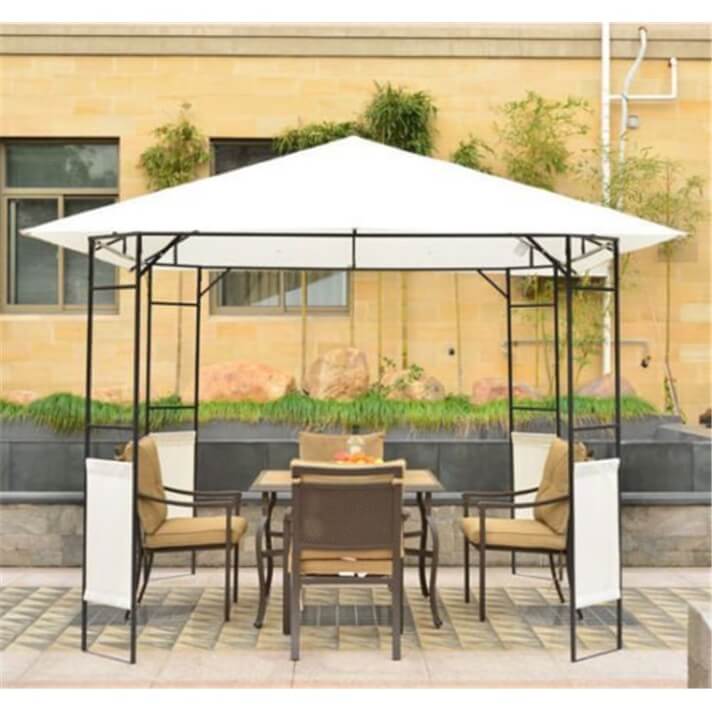 Pérgola 3x3x2,6m crema Outsunny