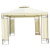 Pérgola 3x3x2,65m crema Outsunny 