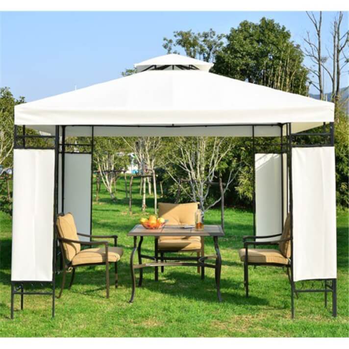 P&eacute;rgola 3x3x2,65m crema Outsunny 