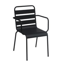 Pack de 4 sillas negras con brazos Alegria Resol