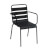 Pack de 4 sillas negras con brazos Alegria Resol