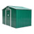 Caseta metálica verde 181x277x192 Outsunny