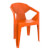Set de 24 sillones monobloc naranja Delta Resol