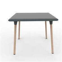 Mesa color gris oscuro WOOD NEW FLASH de resol