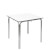 Mesa blanca 70x70 RAYA 3 de resol