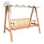Silla balancín madera de jardín 200x130x185 Outsunny
