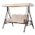 Balancín Beige de jardín 200x120x164 Outsunny
