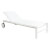 Set de 2 tumbonas blancas Shio Resol