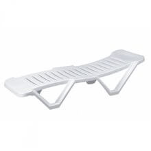 Conjunto de 2 tumbonas blancas Costa Brava Resol