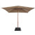 Parasol cuadrado taupé AM1 de Resol