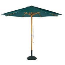 Parasol redondo verde oscuro M2 de Resol