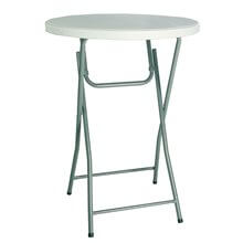Mesa redonda h110 gris HAMLET de Resol