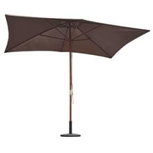 Parasol Cuadrado Chocolate 200x300 Outsunny