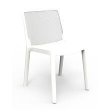 Set de 4 sillas apilables blancas Fresh Resol