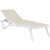 Set de 2 tumbonas blancas textilene beige Capri Resol