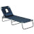 Tumbona Negra con almohada facial Outsunny