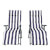 Juego de 2 sillas tumbonas Blanco y Azul Outsunny