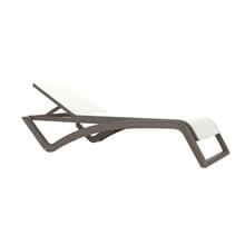 Set de 2 tumbonas chocolate textilene blanco Sky Club de Resol