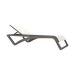 Set de 2 tumbonas chocolate textilene blanco Sky Club de Resol