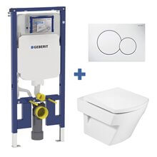 Pack inodoro HALL Roca y cisterna Geberit DUOFIX 8cm