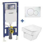 Pack inodoro HALL Roca y cisterna Geberit DUOFIX 8cm