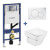 Pack inodoro HALL Roca y cisterna Geberit DUOFIX 12cm