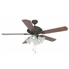 Ventilador marrón con luz CORSO de Faro