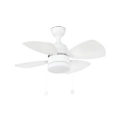 Ventilador blanco con luz MEDITERRANEO de Faro
