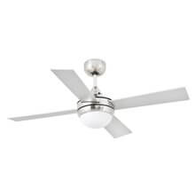 Ventilador níquel mate con luz MINI ICARIA de Faro