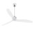 Ventilador cromo palas transparentes JUST FAN de Faro