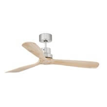 Ventilador níquel mate palas pino LANTAU de Faro