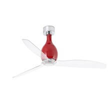 Ventilador rojo brillo palas transparentes MINI ETERFAN de Faro