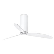 Ventilador blanco brillo palas transparentes TUBE FAN de Faro