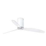 Ventilador blanco palas transparentes MINI TUBE FAN de Faro