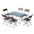 Set de 6 sillas y mesa de 120cm Outsunny