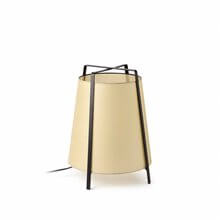 Lámpara sobremesa beige pequeña AKANE-G 20W Faro