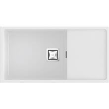 Fregadero de 1 cuba con escurridor Blanco 85 x 45cm Zie Poalgi 