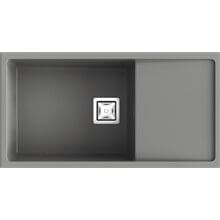 Fregadero de 1 cuba con escurridor Concret 85 x 45cm Zie Poalgi 